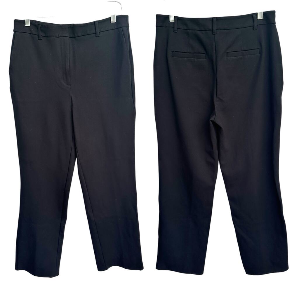 Boden Black Pimlico Ponte Trousers Straight Leg Career Pants Office Career Sz 10